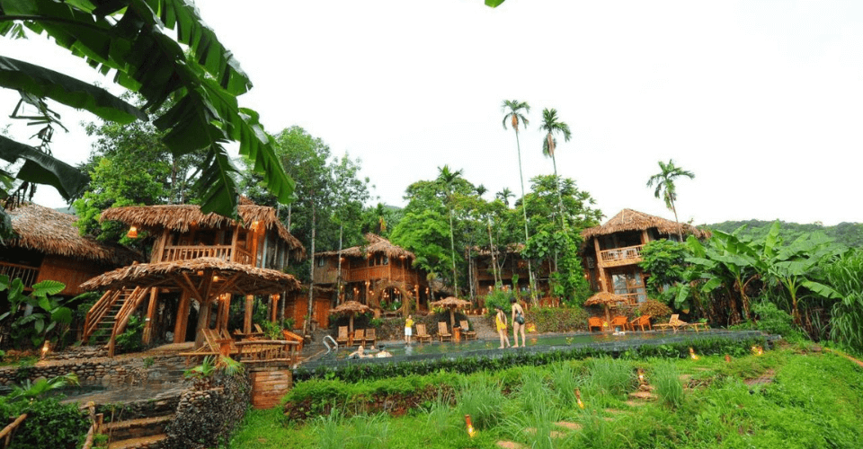 Không gian rất rộng rãi tại Pu luong Natura Bungalow