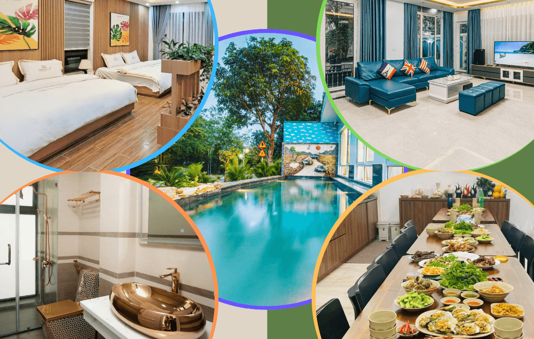 Không gian chính tại villa